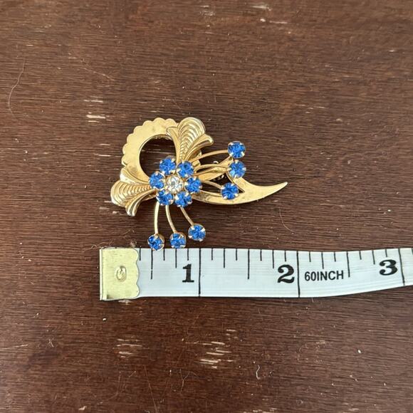 Blue Stone Brooch - Picture 5 of 7